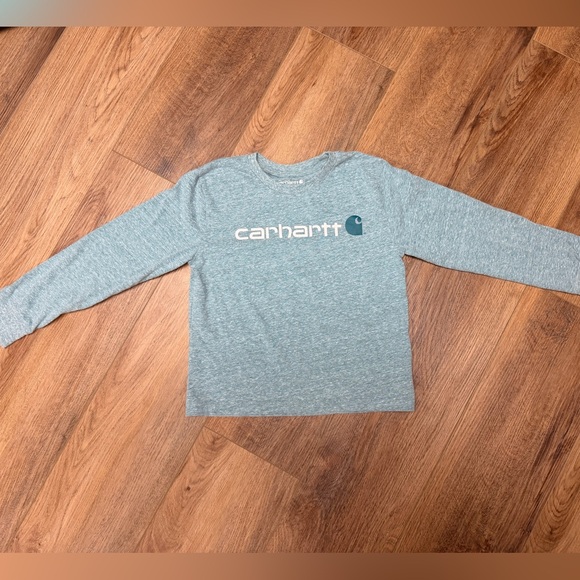 Carhartt Other - Carhartt Kids Heather Heathered Teal Long Sleeve Tee Unisex Small/8